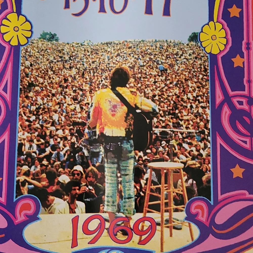 WOODSTOCK, 1969, Poster 24 x 17 1/2, Replica, EUC, not framed. - Picture 3 of 8
